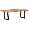 vidaXL Coffee Table with Live Edges 45.3"x23.6"x15.7" Solid Acacia Wood