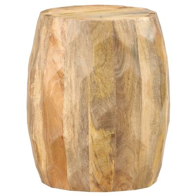 vidaXL Drum Stool Solid Mango Wood