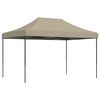 vidaXL Party Tent Taupe Oxford Fabric with PVC Coating Large Collapsible