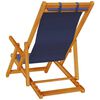 vidaXL Beach Chair 2 pcs Brown 61.5 x 123 x 82cm Solid Acacia wood
