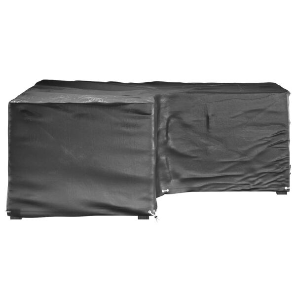 vidaXL Garden Furniture Cover Set of 2 Black Polyethylene