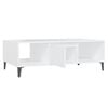 vidaXL Coffee Table White Engineered wood, metal Standard Coffee Table