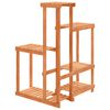 vidaXL Flower Stand Natural wood Solid fir wood One size fits all Sturdy