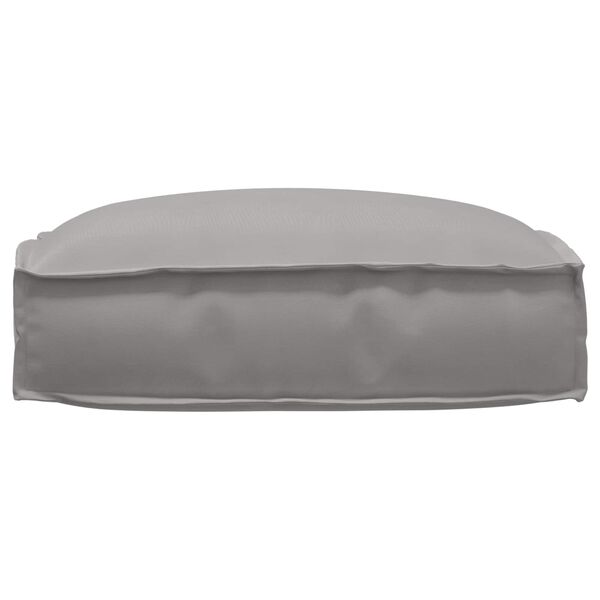 vidaXL Cushion Grey 19.69 x 19.69 x 4.72 in Oxford Fabric