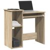 vidaXL Desk Sonoma Oak Engineered Wood 33.1 x 15.7 x 30.7 in Desk