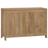 vidaXL Chest Of Drawers Natural Teak Solid Teak Wood, Brass Medium