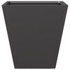 vidaXL Garden Planter Black Cold-rolled steel Ample space for soil