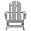 vidaXL Garden Rocking Chair Grey Hardwood Standard Durable