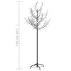 vidaXL Christmas Tree Black trunk with colorful LED lights