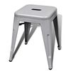 vidaXL Stacking Stools 2 pcs Gray Metal
