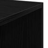 vidaXL Corner Shelves Black Oak 12.99 x 12.99 x 51.97 in