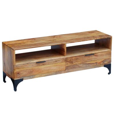 vidaXL TV Stand Mango Wood 47.2"x13.8"x17.7"