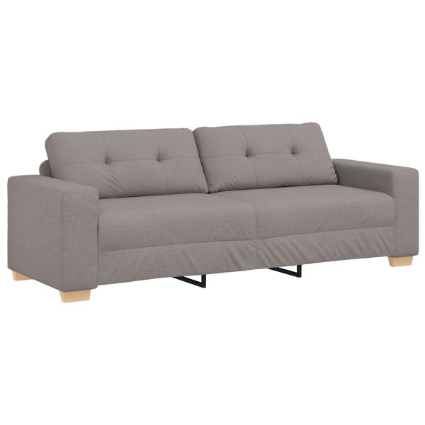 vidaXL Sofa Taupe 87.01 x 30.71 x 31.50 in Fabric