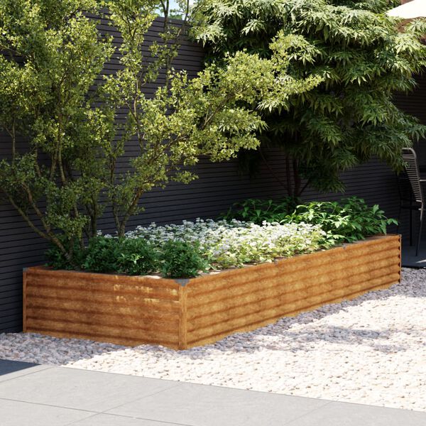 vidaXL Garden Raised Bed Rusty Corten steel Large Durable