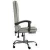 vidaXL Massage Office Chair Light gray Velvet, metal, plywood Medium
