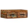 vidaXL Wall-mounted TV Cabinet Multicolor Solid reclaimed wood Small
