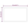 vidaXL LED Bathroom Mirror 11.8"x19.7"