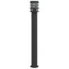 vidaXL Outdoor Floor Lamp Set of 3 Black Stainless steel, Polycarbonate