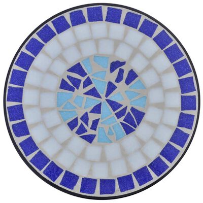 vidaXL Mosaic Side Table Plant Table Blue White