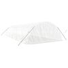 vidaXL Greenhouse White Polyethylene (PE), Galvanized Steel Large