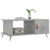 vidaXL Coffee Table Concrete Grey Engineered Wood, Iron