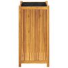vidaXL Garden Planter Natural wood color Solid acacia wood Medium