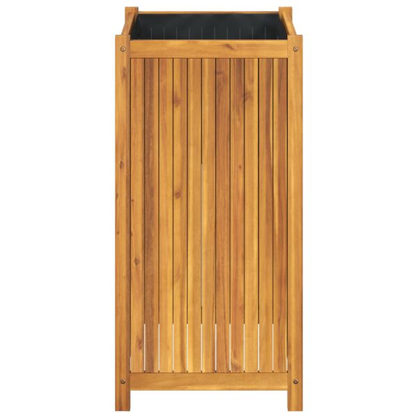 vidaXL Garden Planter Natural wood color Solid acacia wood Medium