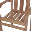 vidaXL Stackable Patio Chairs with Cushions 4 pcs Solid Teak Wood