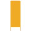 vidaXL Highboard Mustard Yellow Steel Medium Highboard Rectangular