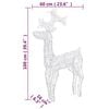 vidaXL Reindeer Christmas Decoration Set of 2 Multicolour Acrylic