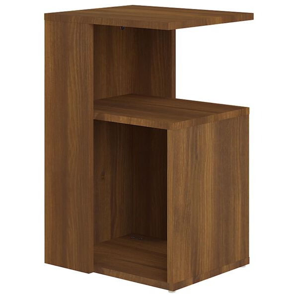 vidaXL Side Table Brown Oak Engineered wood Medium Side Table