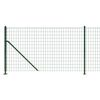 vidaXL Wire Mesh Fence with Flange Green 2.6x82.0'
