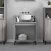 vidaXL Sink Cabinet Grey Sonoma Engineered wood 22.8x13.0x23.6 in