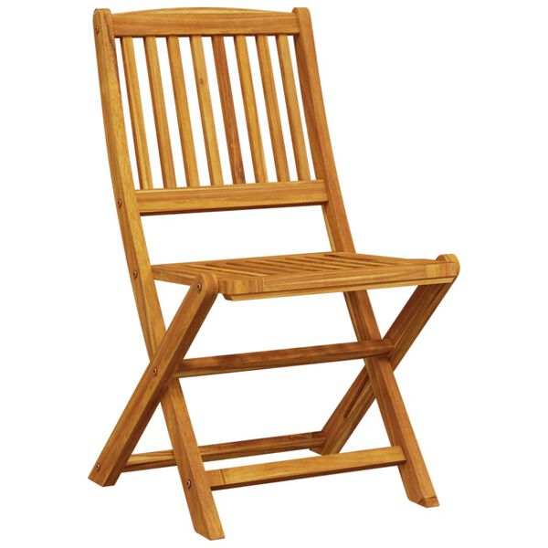 vidaXL Garden Dining Set Brown Solid Acacia wood Large Foldable