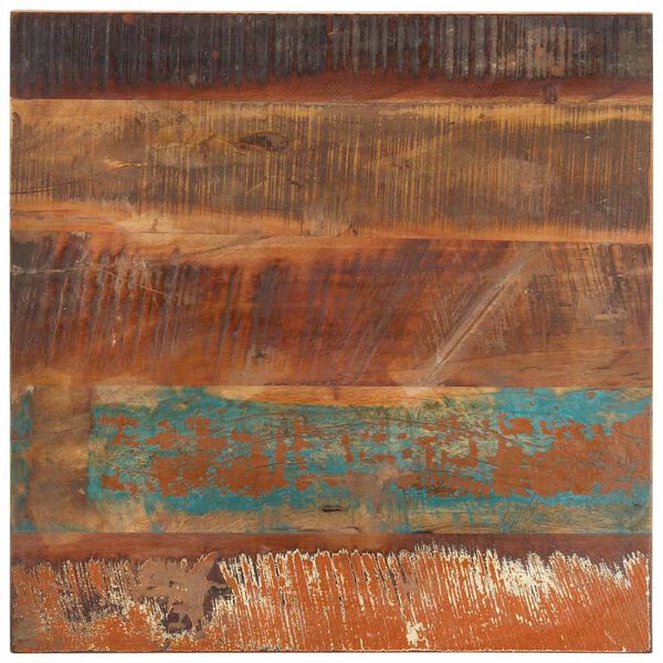 vidaXL Table Top Multicolor Solid reclaimed wood 23.6 x 23.6 in Durable