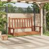 vidaXL Garden Swing Bench Brown Solid fir wood 2-seater