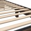 vidaXL Bed Frame Brown Oak Engineered Wood, Metal, Plywood Small Single