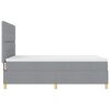vidaXL Box Spring Bed with Mattress Light gray 55.1" x 74.8" fabric