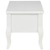 vidaXL TV Cabinet White MDF and Solid Pinewood 39.4x13.8x13.8 in