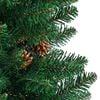vidaXL Christmas Tree Green PVC, Solid Pine Wood, Powder-Coated Steel Slim