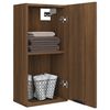 vidaXL Bathroom Cabinet Brown Oak Engineered wood Medium Wall mounting