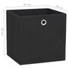 vidaXL Storage Box Set of 4 Black Non-woven fabric 11 in Foldable