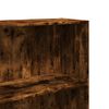 vidaXL Bookcase Smoked oak Engineered wood 23.6x11.8x74.4 in Bookcase