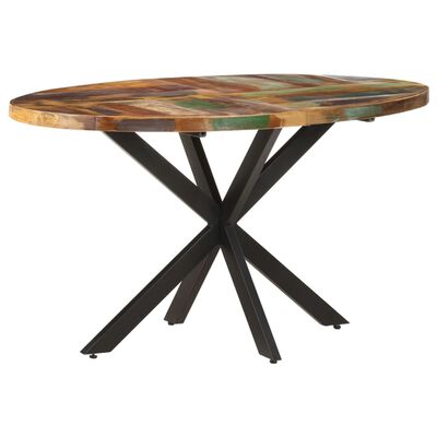 vidaXL Dining Table 55.1"x31.5"x29.5" Solid Reclaimed Wood