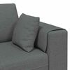 vidaXL Fabric Sofa with Cushion Dark Grey 208 cm fabric