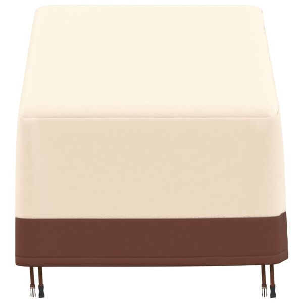 vidaXL Garden Lounge Chair Cover Beige and brown