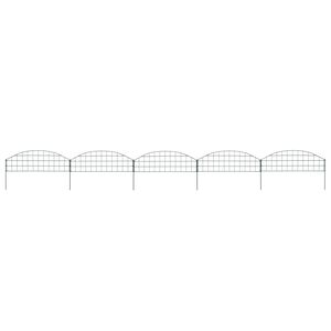 vidaXL Arched Garden Fence Set 30.4"x10.2" Green