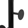vidaXL Coat Stand Black Powder-coated iron, marble 69.3 in tall Durable