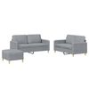 vidaXL Sofa Set Light Gray