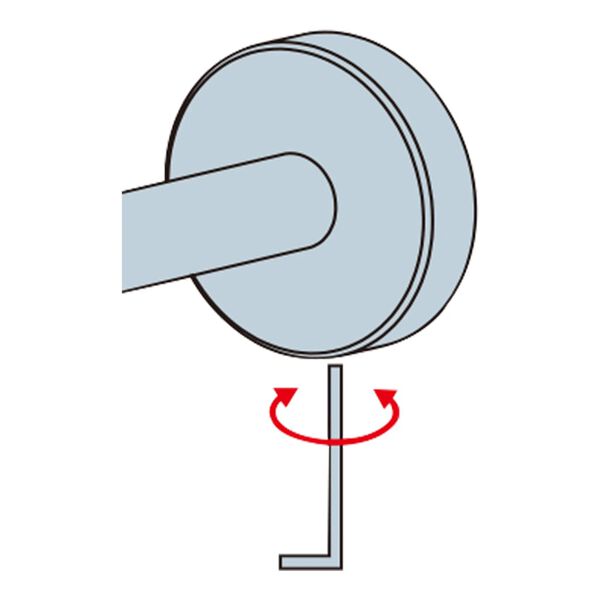 Kleine Wolke Towel Holder Silver Brass Standard Wall mounting